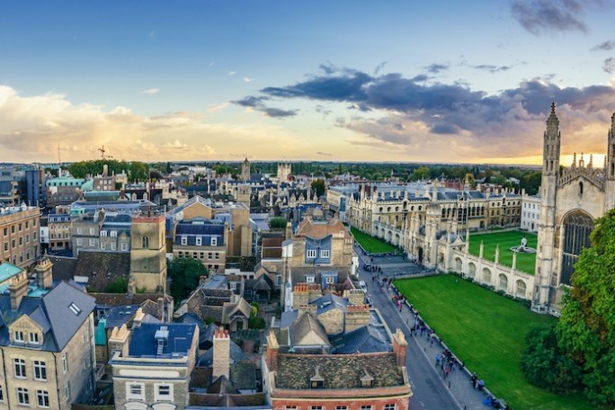 a castle like building in a city